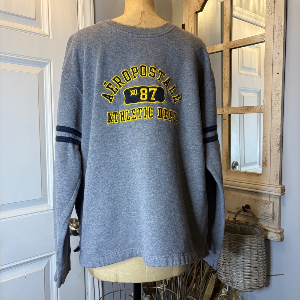 Aeropostale‎ Varsity Spirit-wear Blue Athletic Dept Sweatshirt Size XL